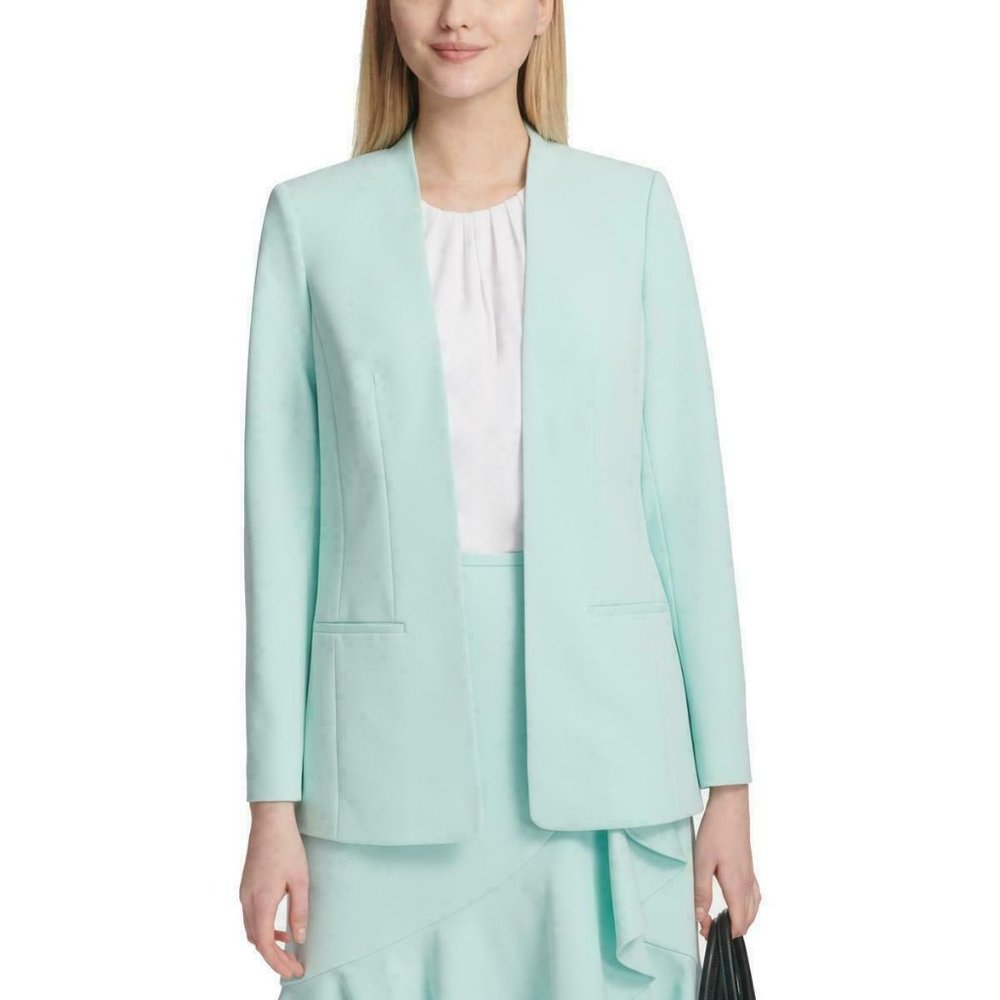 NWT Calvin Klein Women's Collarless Open Blazer size 4P